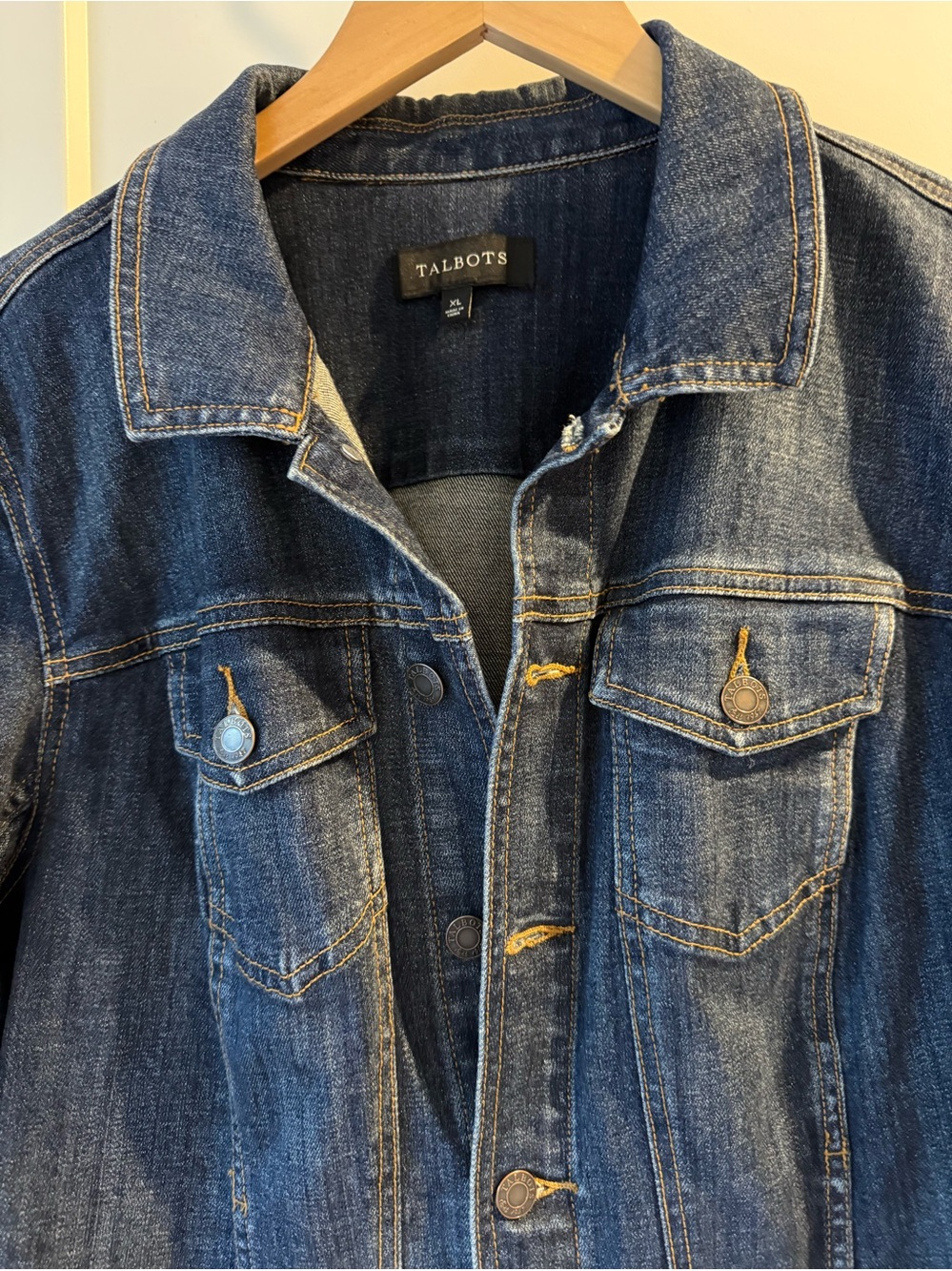 Talbots Classic Blue Denim Trucker Jacket - Picture 3 of 4